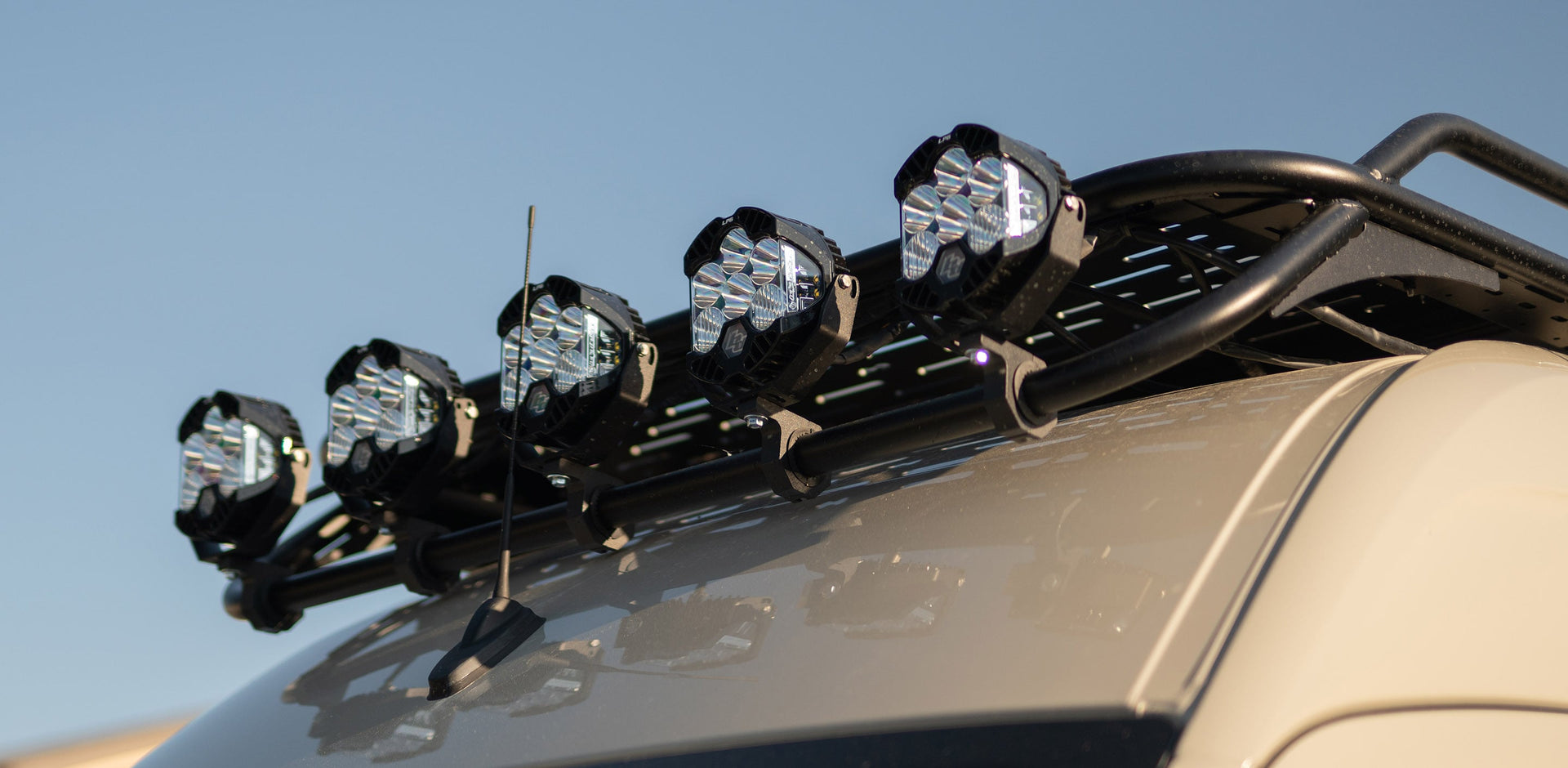 Baja Designs LP6 on Sprinter Safari Rack