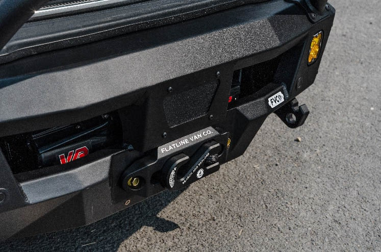 Ford Transit Core Front Bumper with Winch and Winch fairlead installed