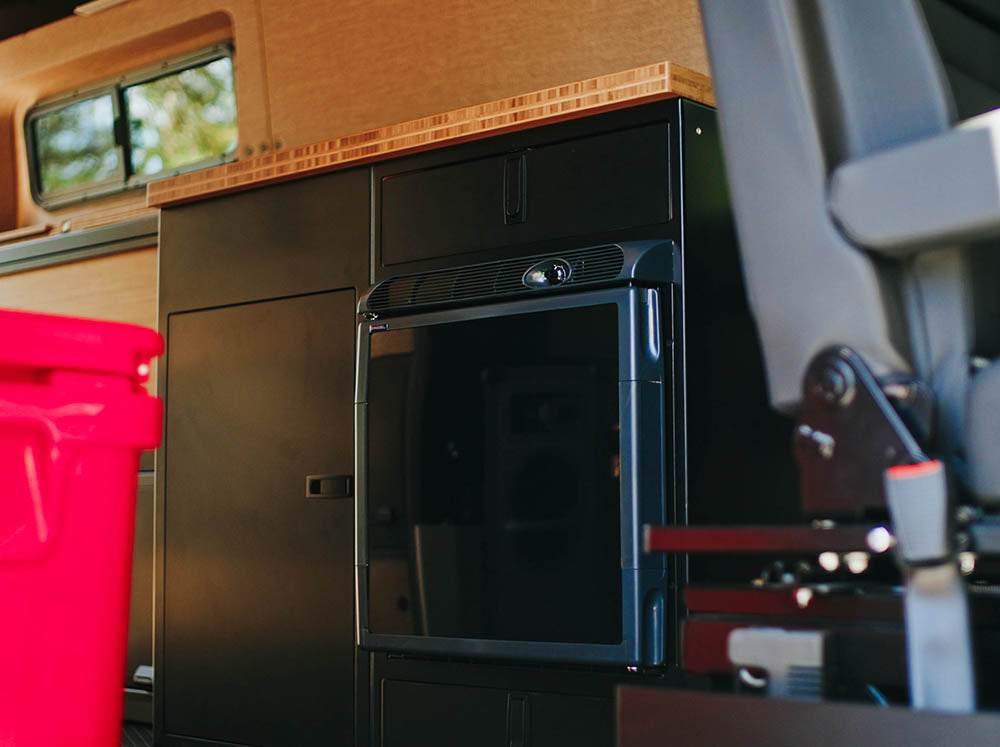 41 inch galley for adventure vans with space for fridge