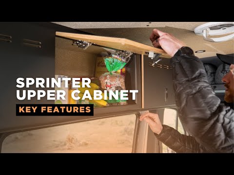 Sprinter upper cabinets from Flatline Van Co - Key Features