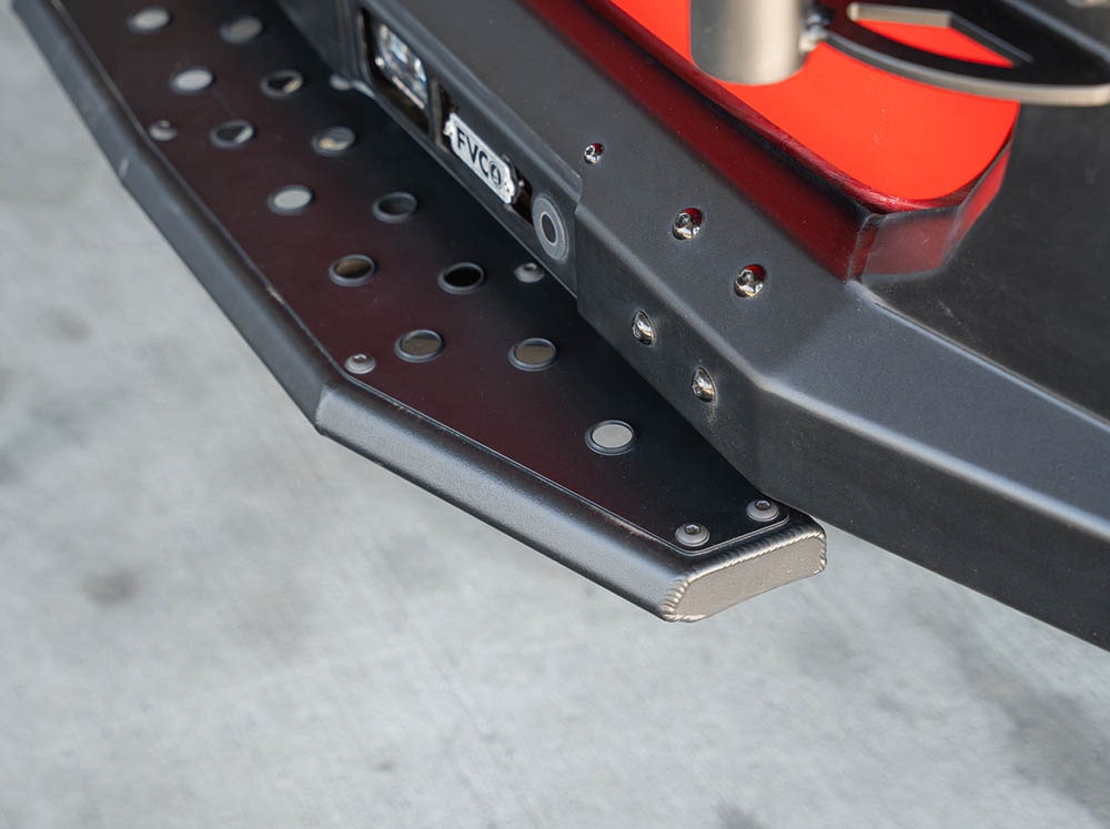 Detail view of Sprinter Van Rear Plate Step