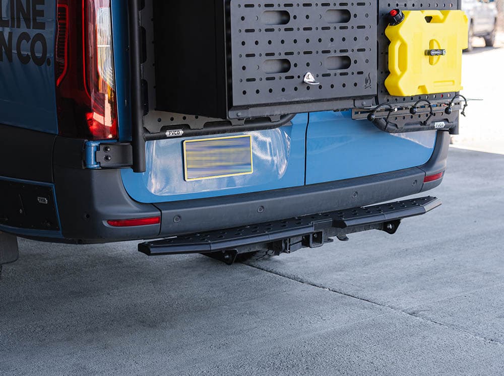 MB Sprinter Van Rear Plate Step with oem factory bumper