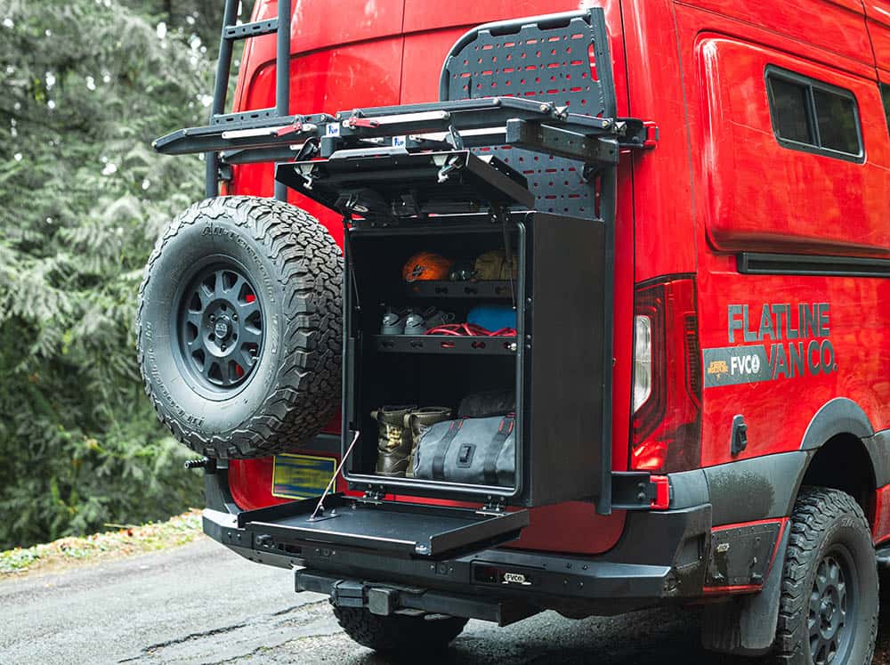 Adventure Van Storage Box ready to camp