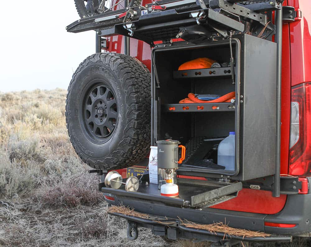 Shelves for Van Rear Storage Box