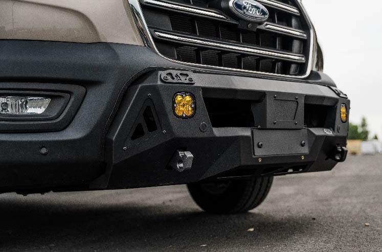 View of Transit Van Core Front Bumper without bull bar installed