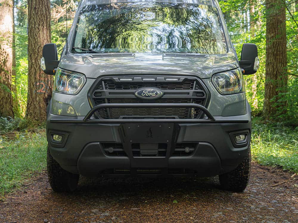 Nudge bar for Transit Trail camper van