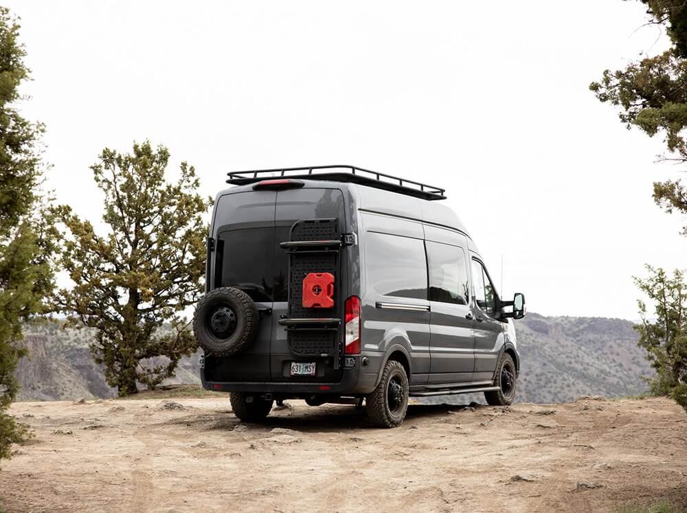 Ford Transit van with Rear Door Accessories