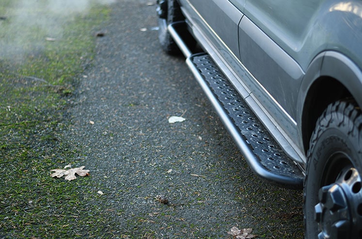 Transit Side Steps - Dimpled Traction Plate