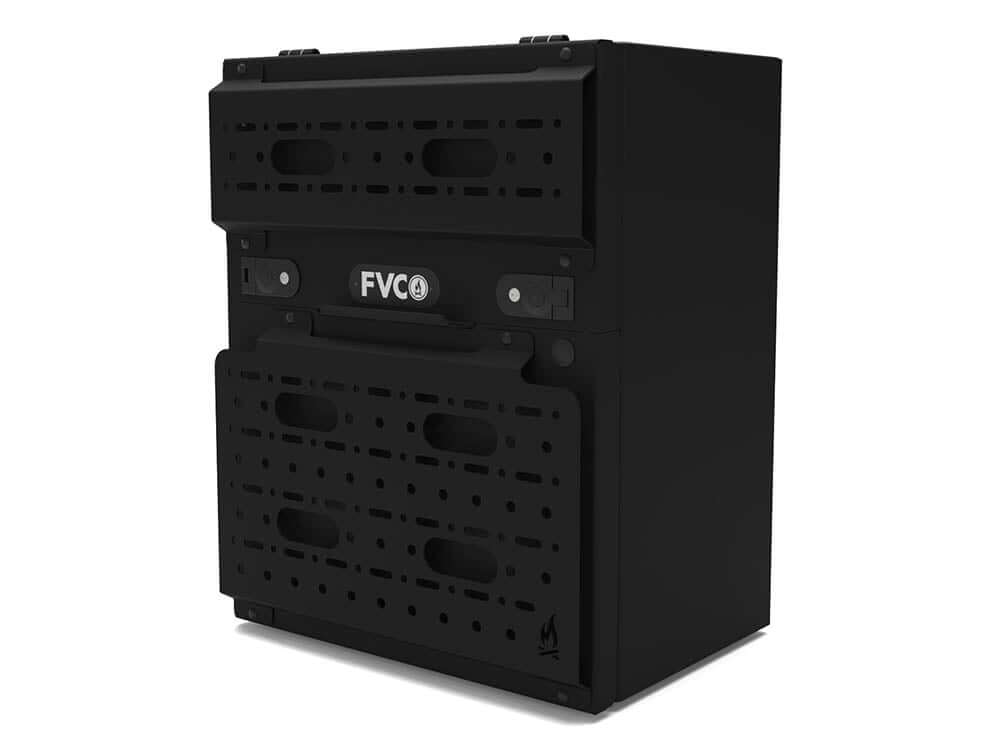 Rear storage box for adventure vans