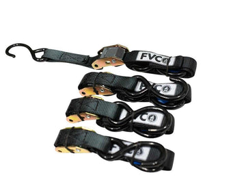 1” Cam Buckle Straps with Coated S-Hooks