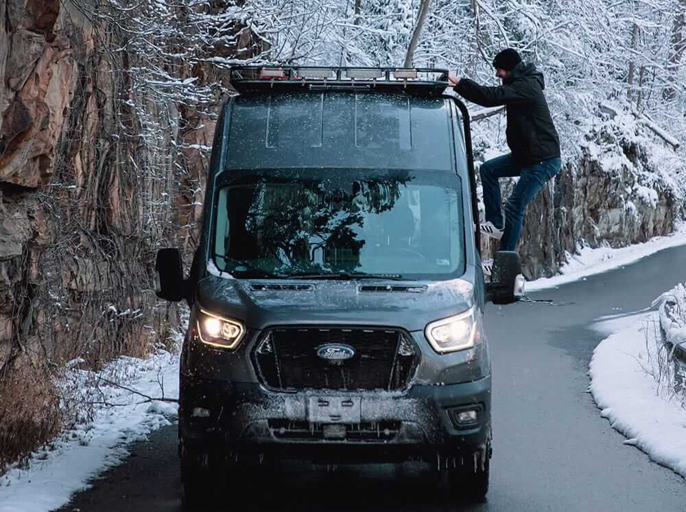 Ford Transit Roof Rack and Side Ladder
