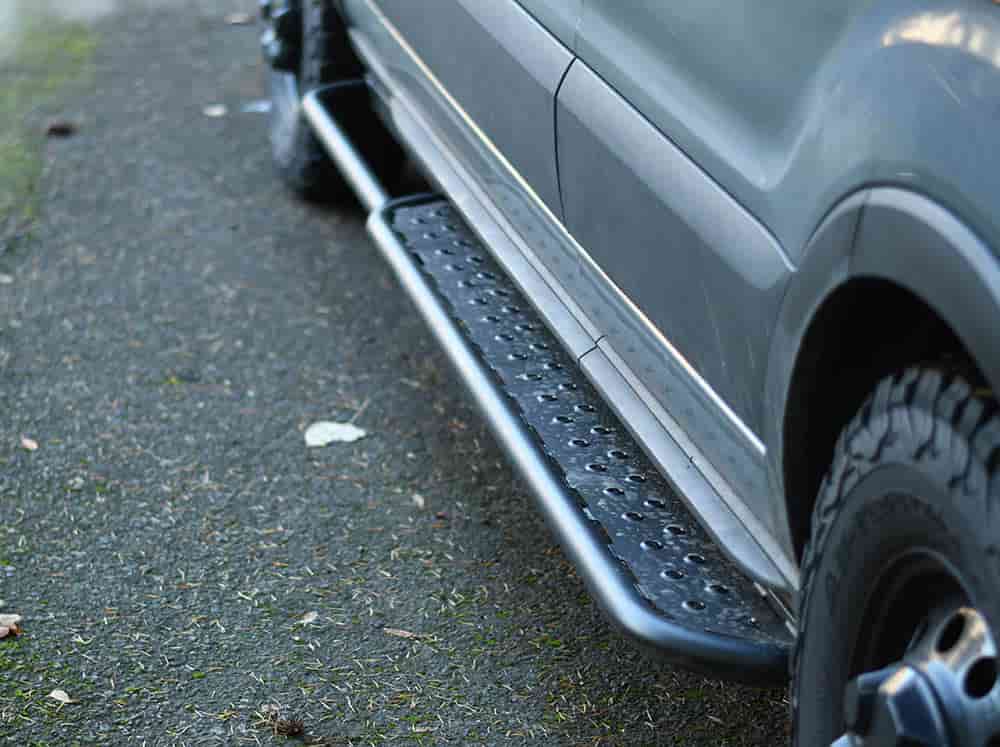 Close up of Transit Side Steps