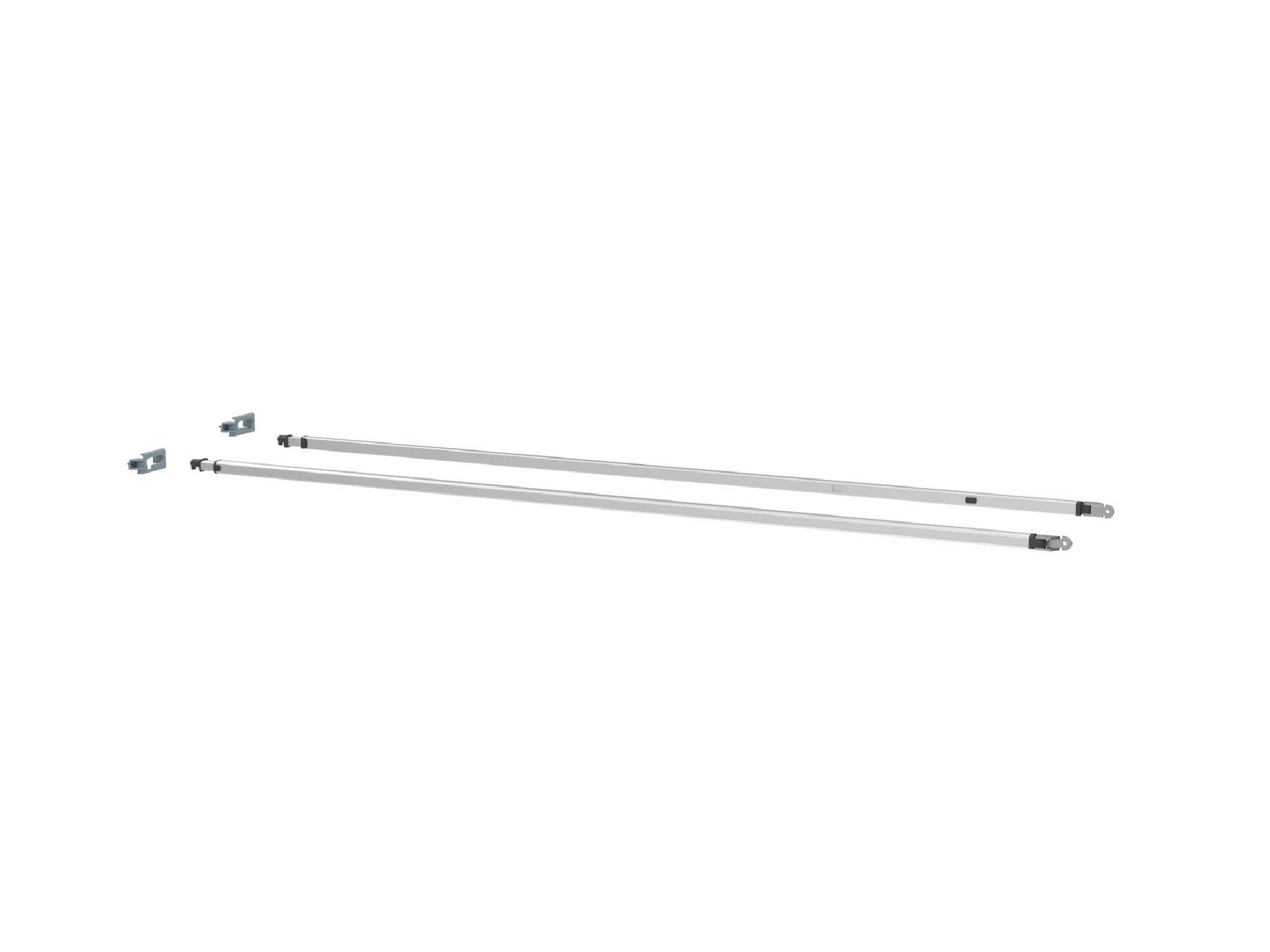 Telescoping rafter arms for Fiamma F80s awnings