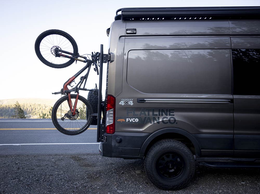Transit Rear Door Transit Rear Door Platform | Flatline Van Co.