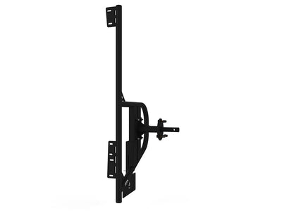 Side view of Ram Promaster van rear door tire carrier