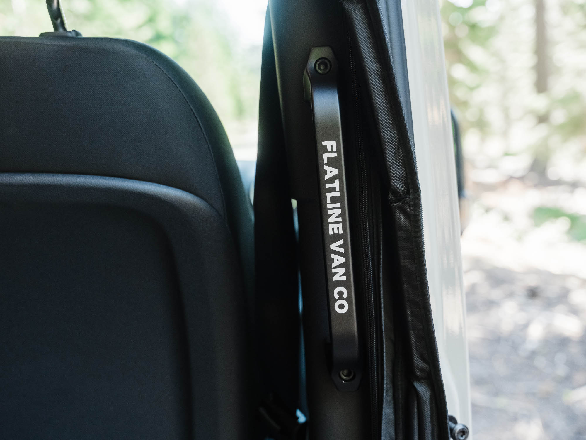 Sprinter Slider Door Grab Handle installed in Mercedes-Benz Sprinter camper van