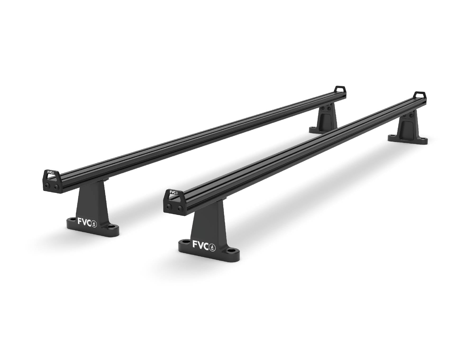 Sprinter Crossbar Roof Rack with built-in tie-down locations on crossbar ends