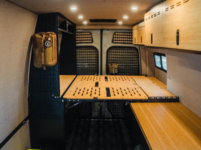Sprinter Van Murphy Bed installed in Sprinter 170 camper van