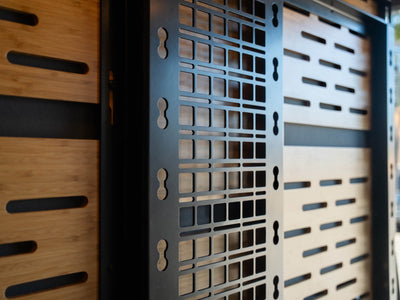 Detail image of Molle panel on Sprinter Murphy Bed System