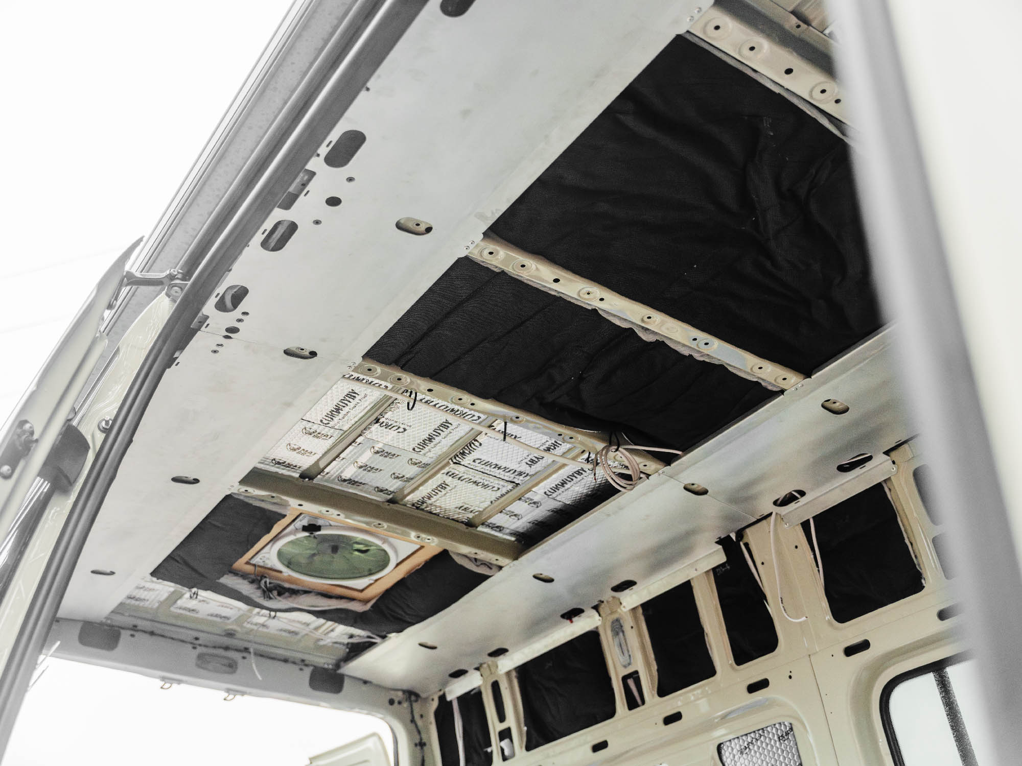 Sprinter Ceiling Structure Panels installed in Mercedes-Benz Sprinter Van