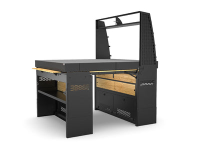 Sprinter Van Murphy Bed with custom-sized mattress