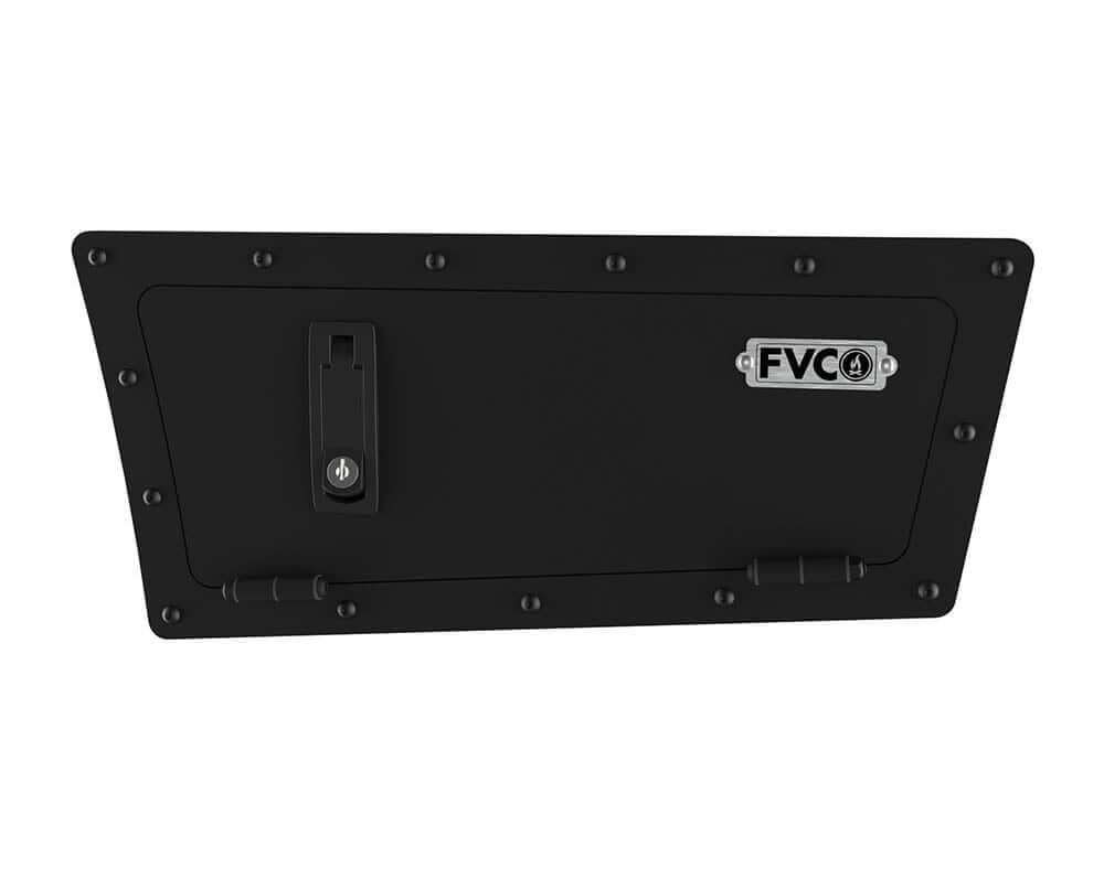 Sprinter Rocker Storage Locker Sprinter Rear Panel Storage Locker | Flatline Van Co.