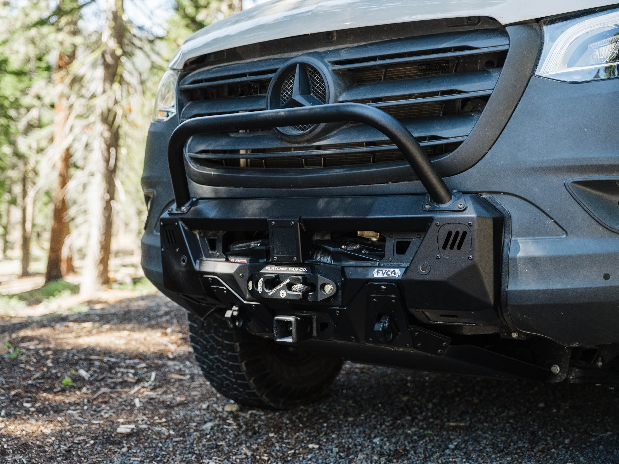 Winch-ready Sprinter Core Front Bumper on Mercedes-Benz Sprinter Van