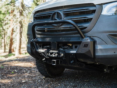 Winch-ready Sprinter Core Front Bumper on Mercedes-Benz Sprinter Van
