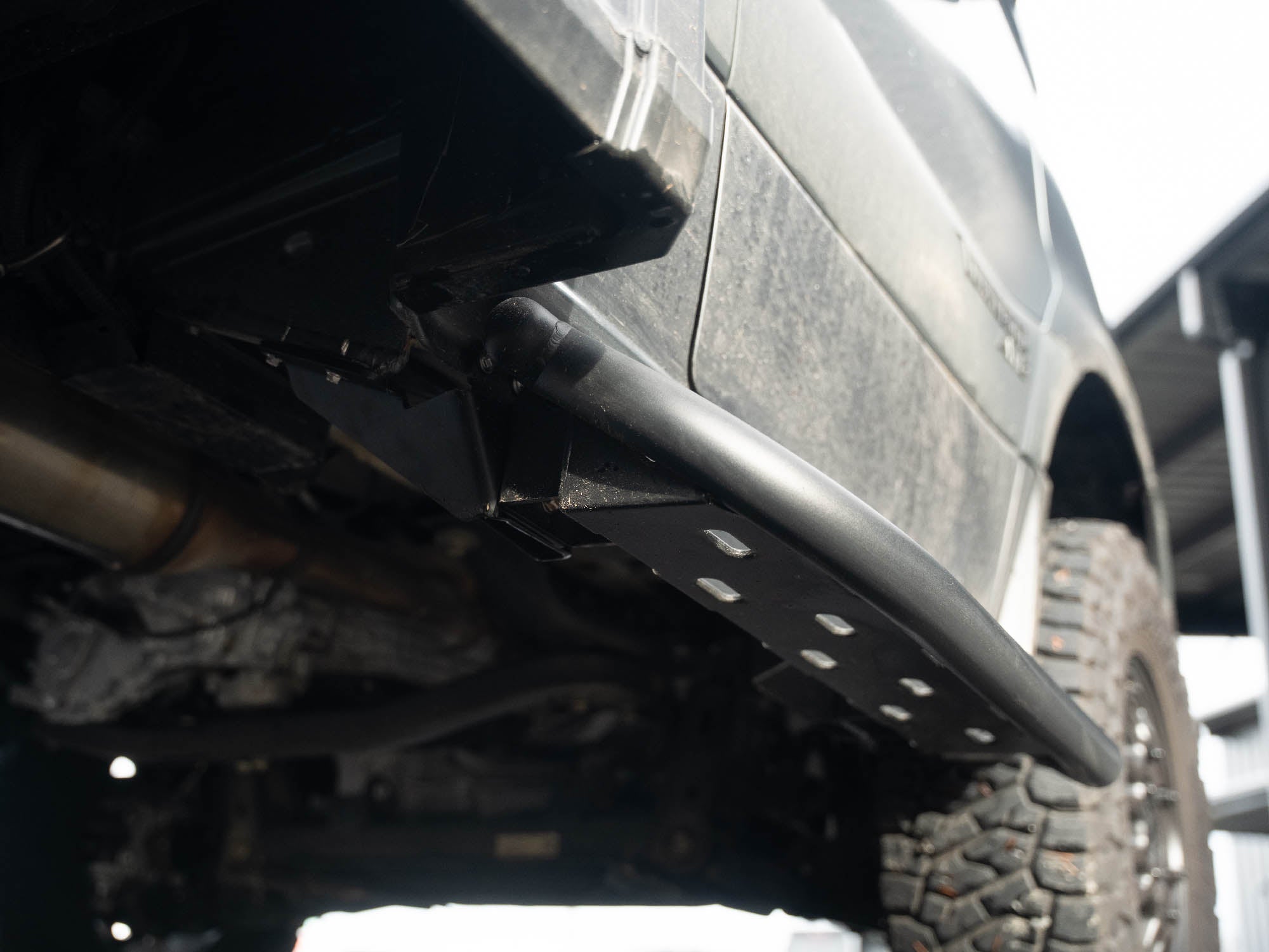 View from below Winnebago Ekko Sprinter Side Step