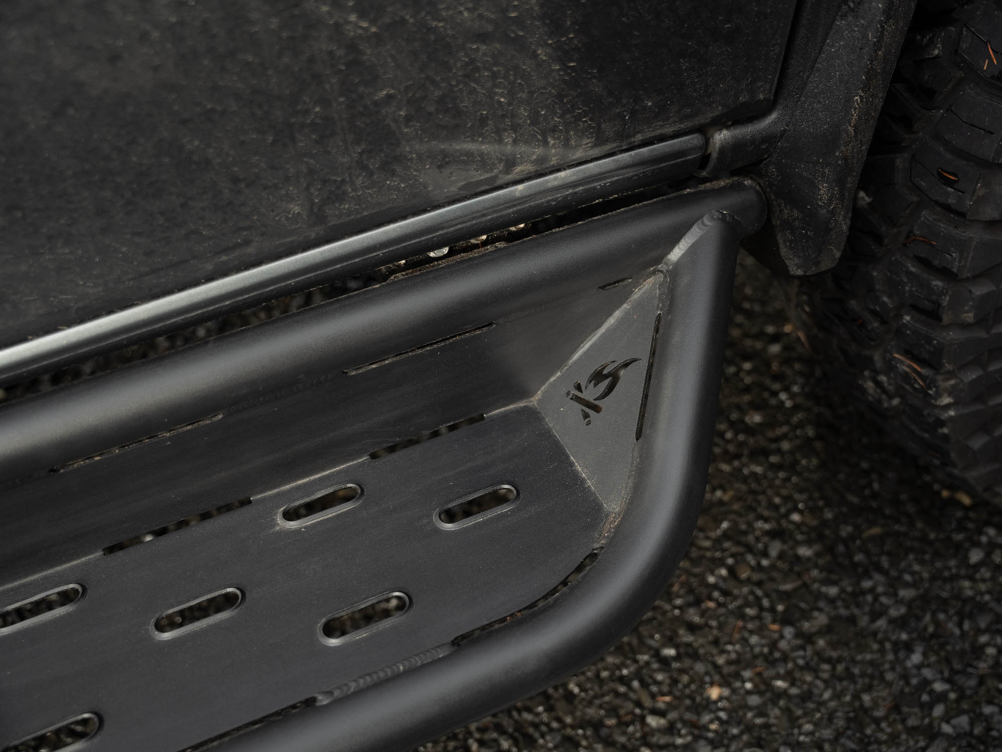 Detail view of Winnebago Ekko Sprinter Van Side Steps