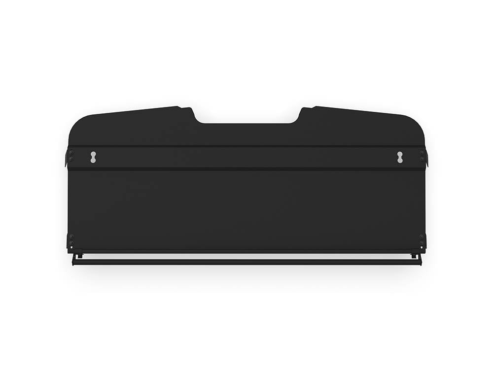 Top view of the Sprinter Headliner Shelf with curtain rod