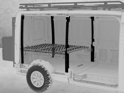 Transit Van Bed Brackets modeled in Ford Transit 148" Mid Roof Van