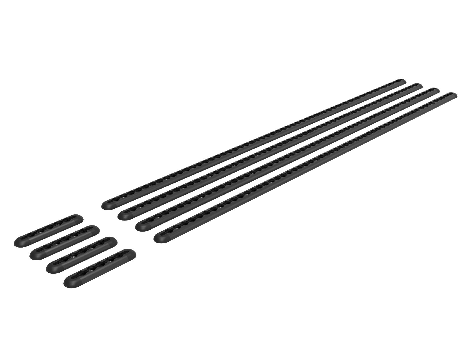 Transit Van Bed Bracket L-Track Kit in black for 148 High Roof Ford Transit Camper Vans