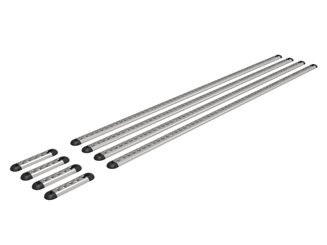 Transit Van Bed Bracket L-Track Kit in silver for 148 High Roof Ford Transit Vans