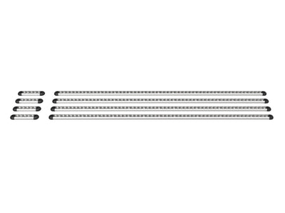 Side view of Transit Bed Bracket L-Track for Ford Transit 148 High Roof Vans with bed brackets