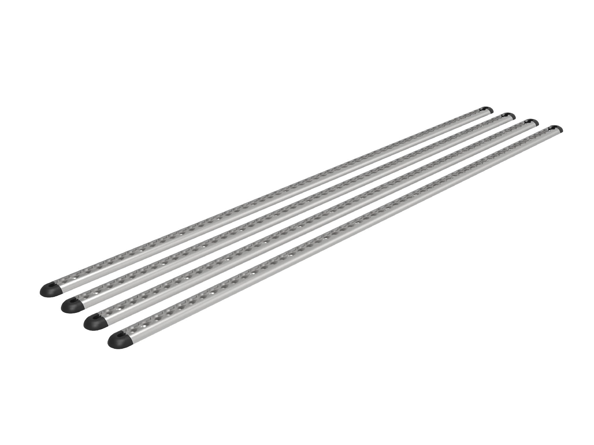 Transit Van Bed Bracket L-Track Kit in silver for 148 Mid Roof Vans