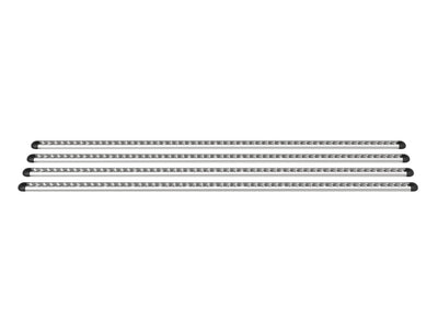 Side view of Transit Bed Bracket L-Track Kit for Ford Transit 148 Mid Roof Camper Vans with FVC Bed brackets