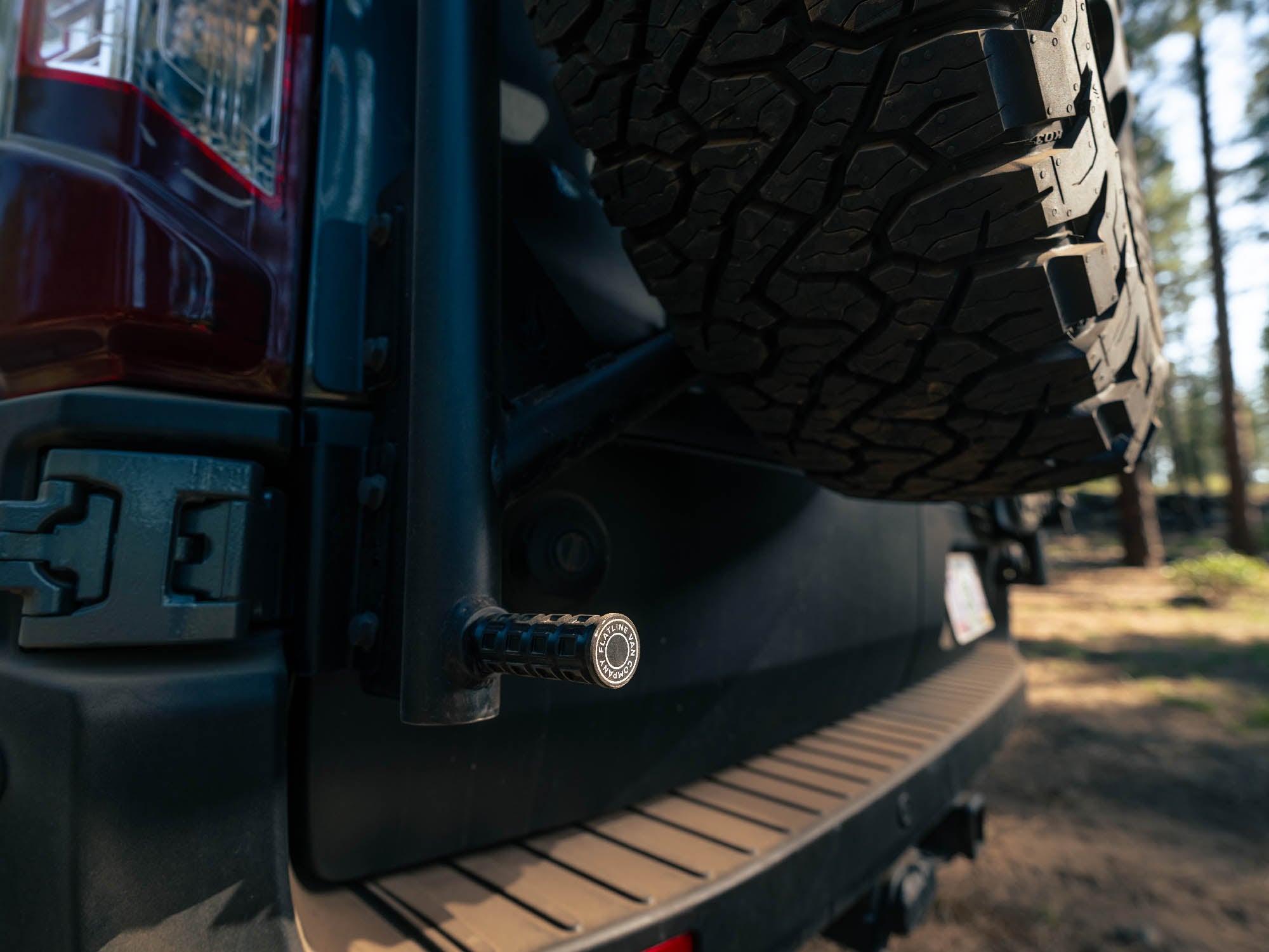 Transit Van Rear Ladder + Tire Carrier