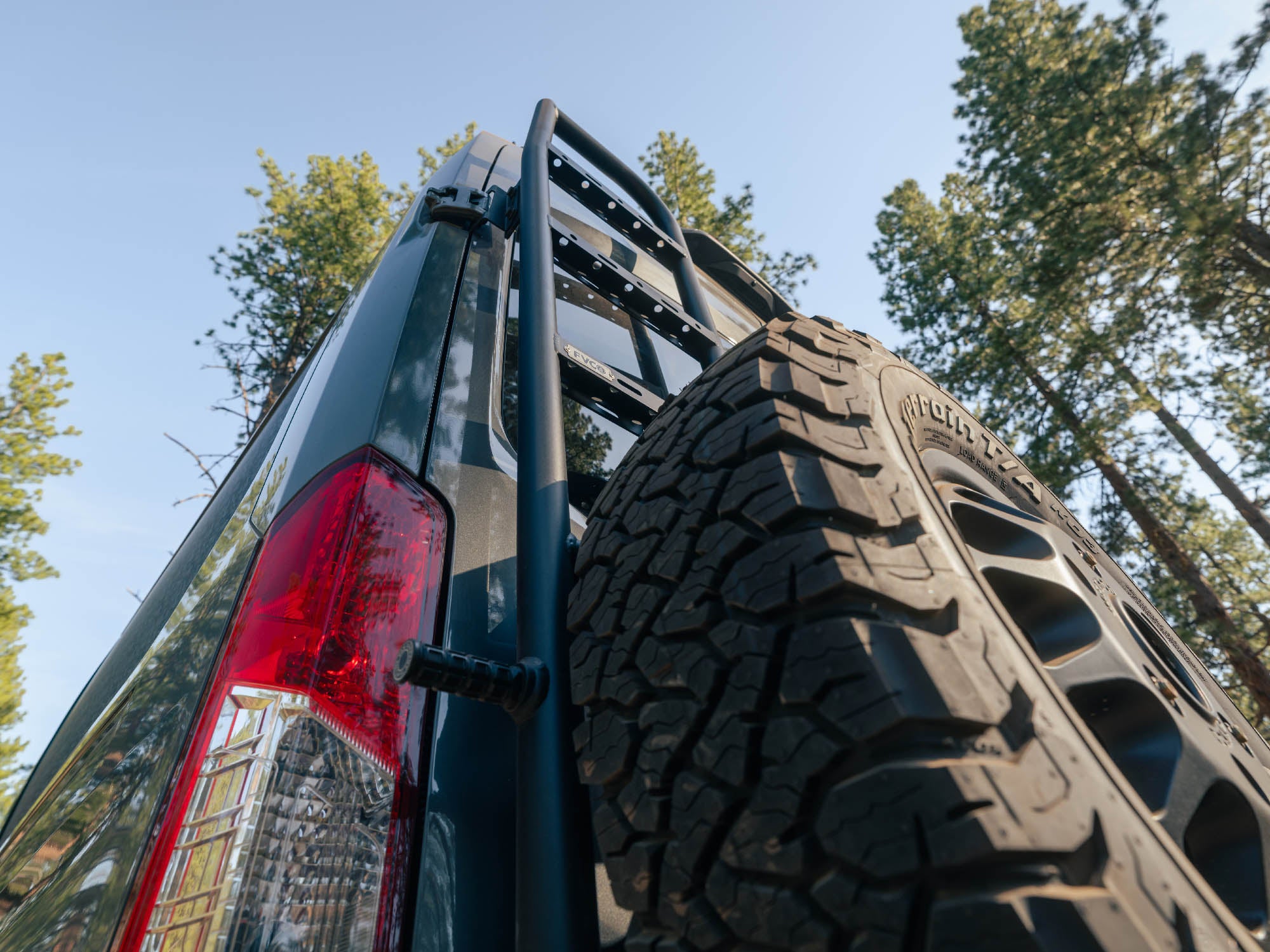 Transit Van Rear Ladder + Tire Carrier