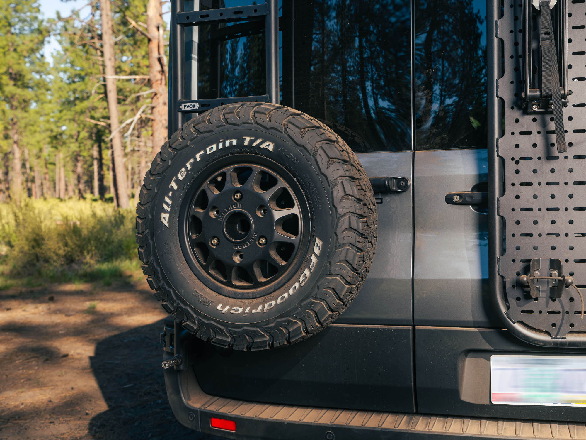 Transit Van Rear Ladder + Tire Carrier