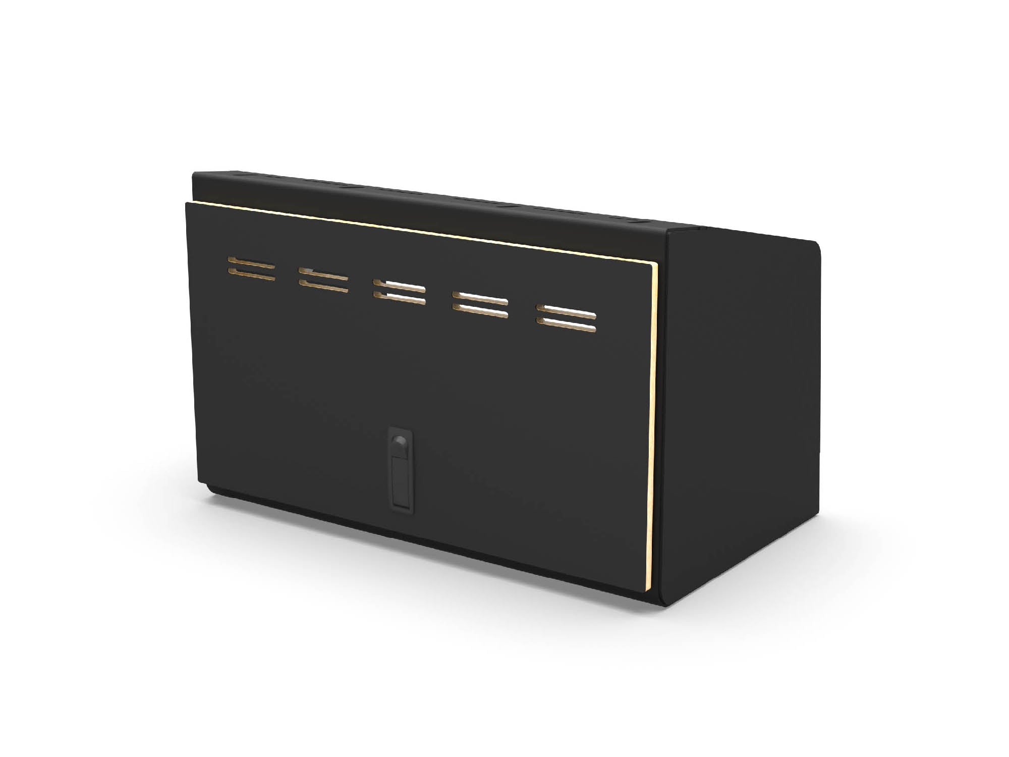 Transit Van 24" Upper Cabinet with black doors