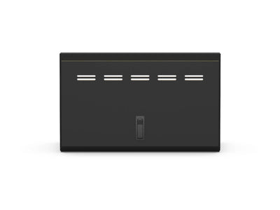 Front view of Transit 24" Upper Cabinet in all black