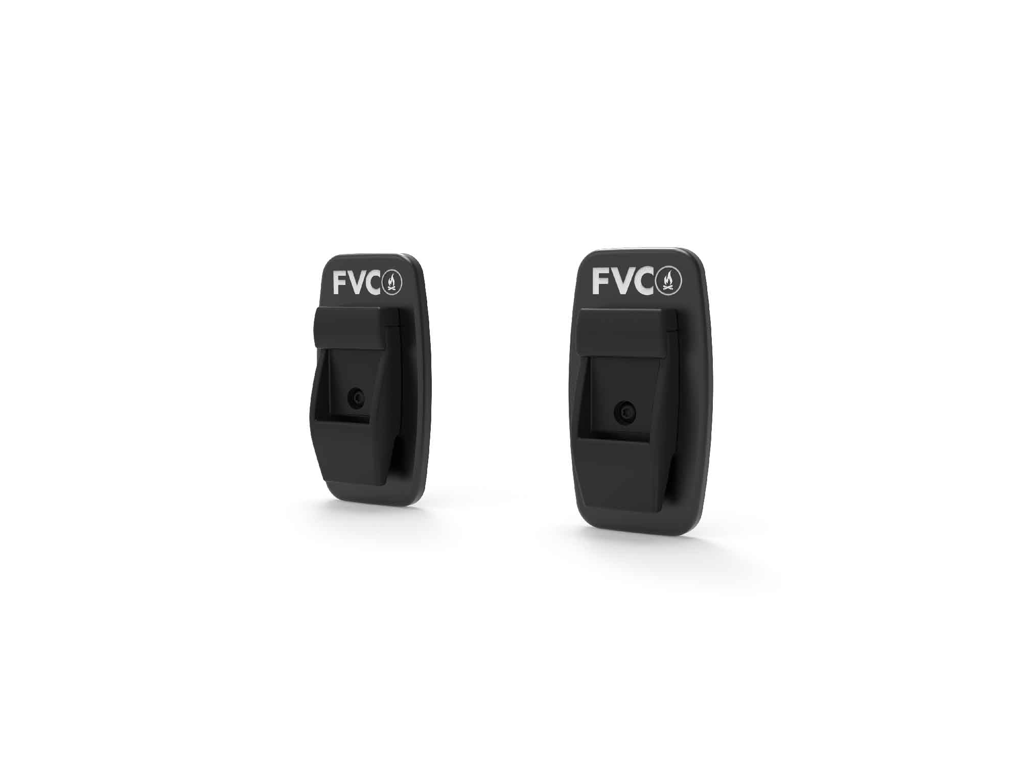 Fiamma wall leg brackets mounted to Fiamma Awning Leg Pads