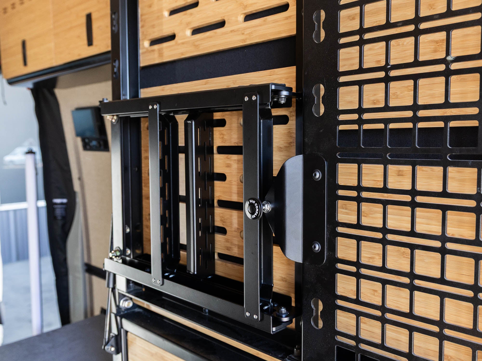 Murphy Bed Ladder installed on Sprinter Van Murphy Bed