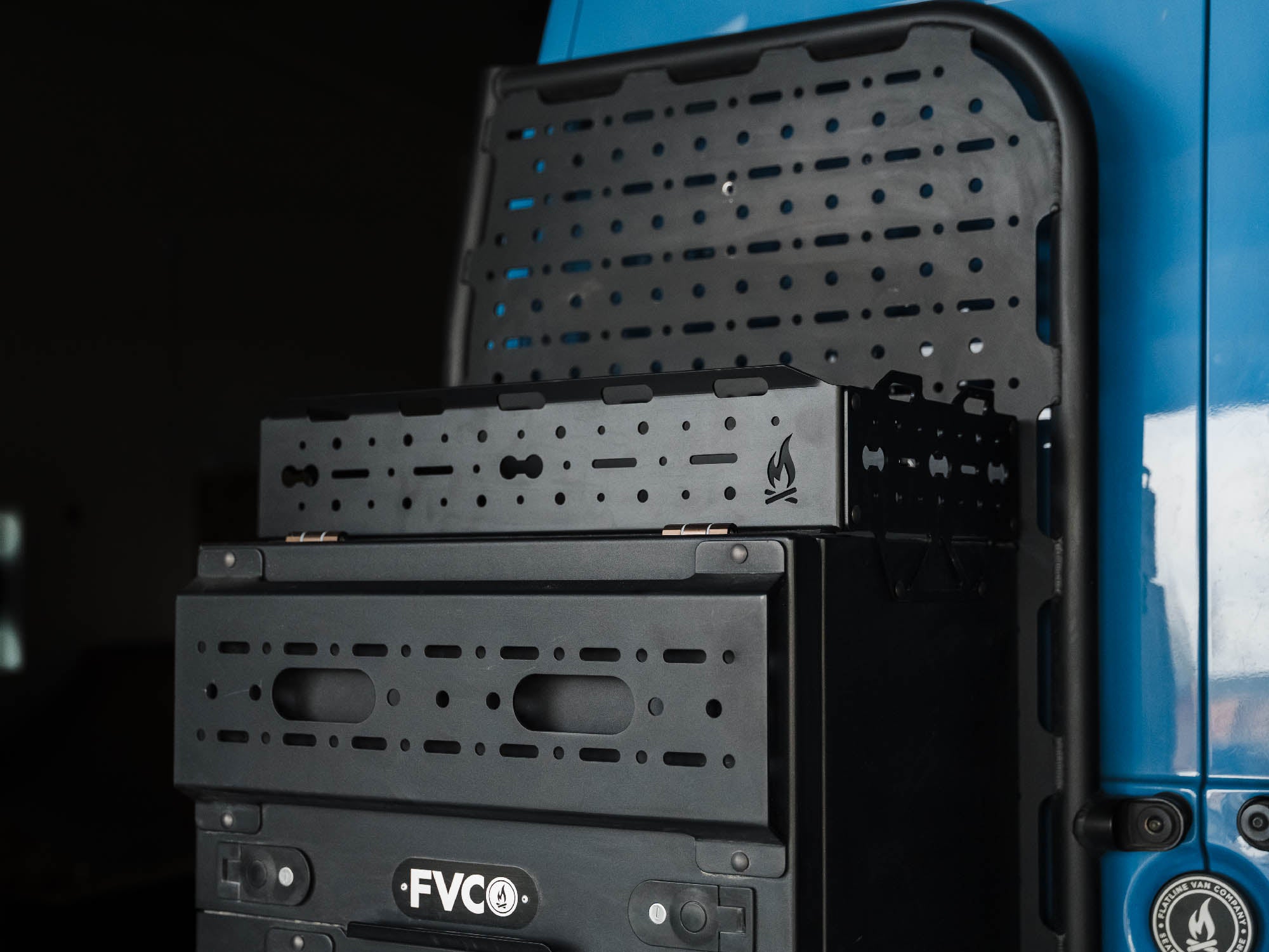 Rear Storage Box Topper built for extra storage for camper vans