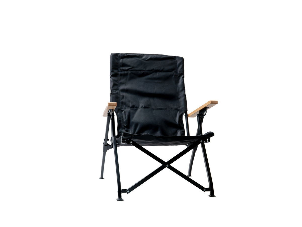 Front of a single FVC Camp Chair unfolded