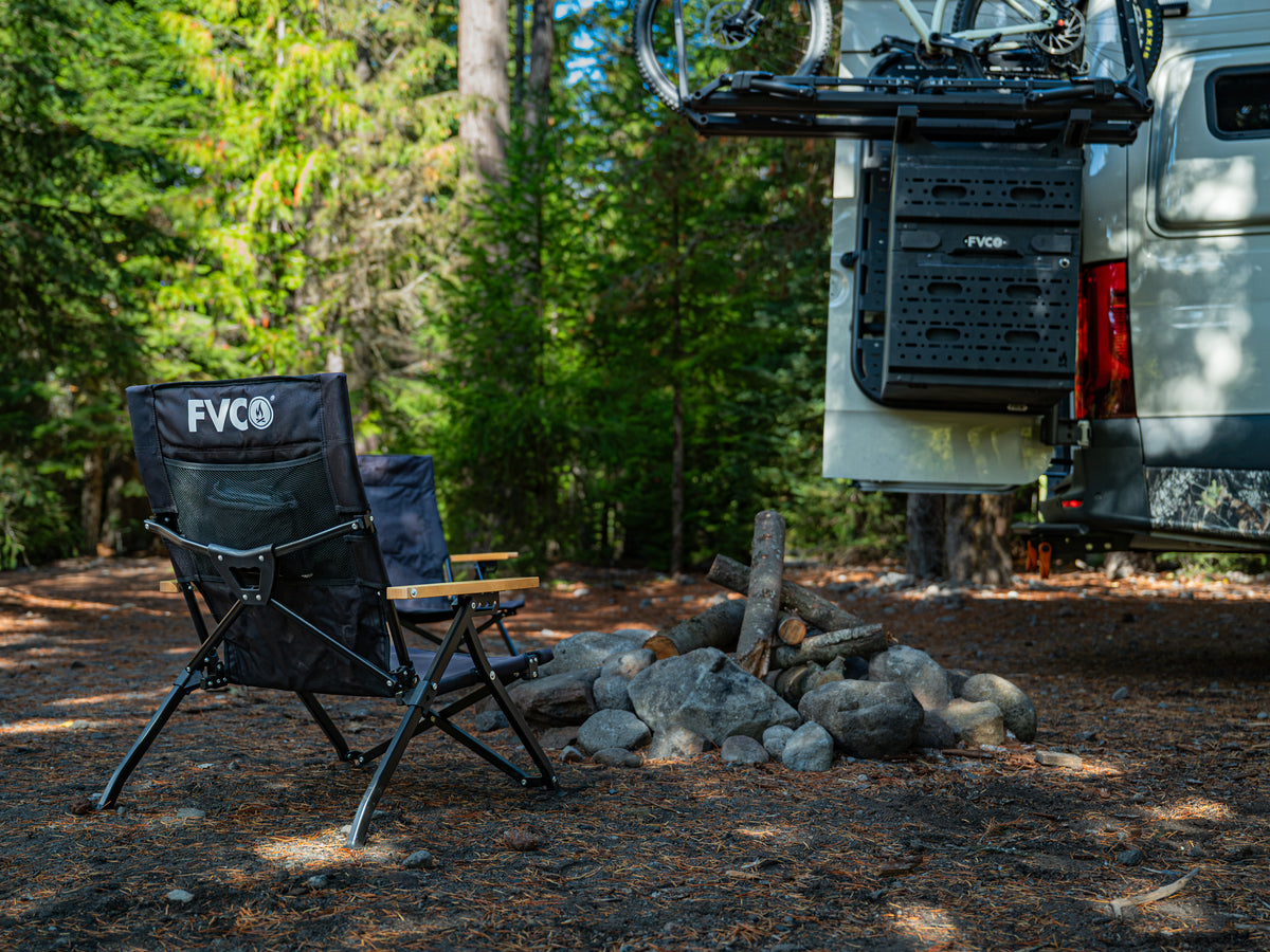 FVC Camp Chairs for adventure vans easy mounting