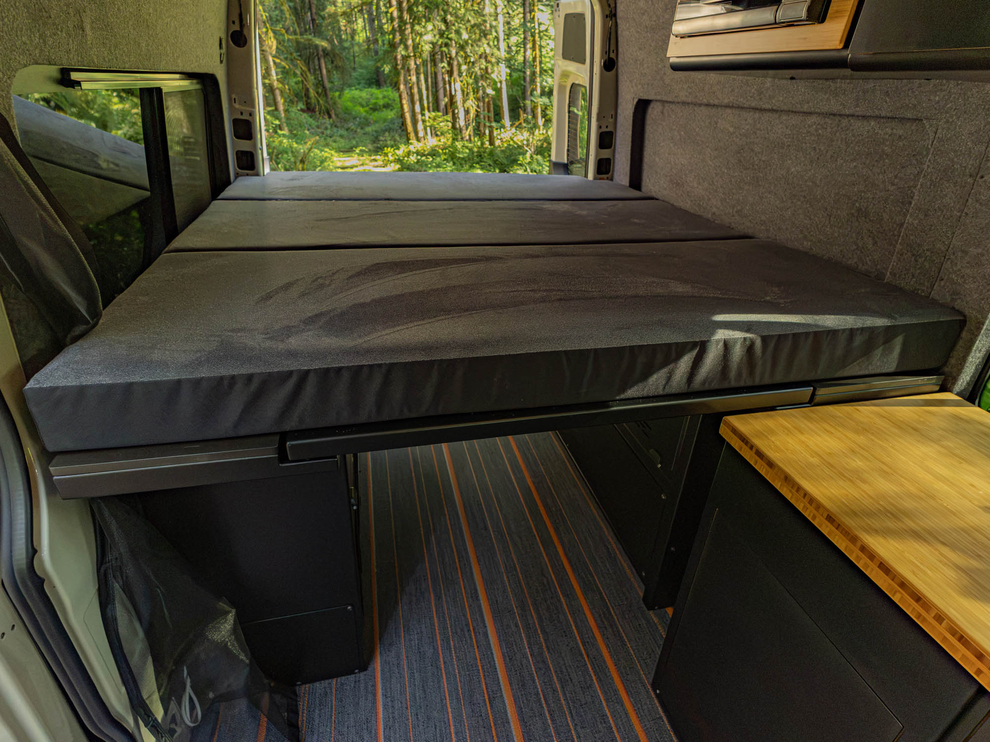 Modular Cabinet Bed System Van Mattress