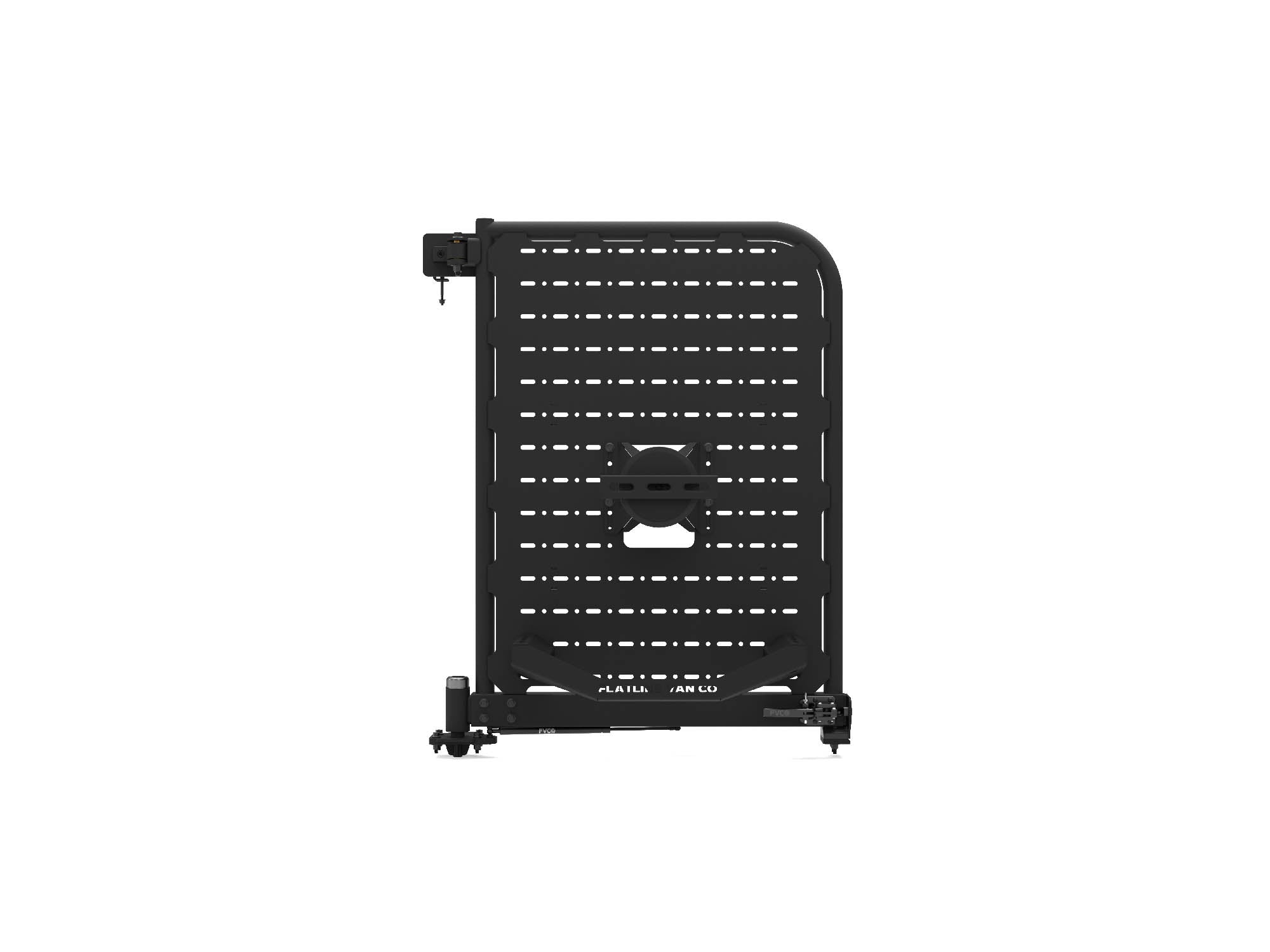 Transit and Sprinter Winnebago Ekko Rear Platform Carrier with Spare Tire Mount installed