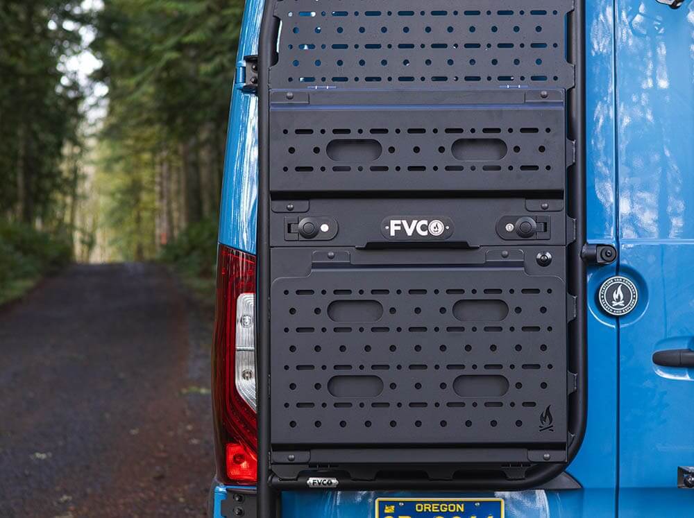 Cl Rear Storage Box Van Rear Storage Box | Flatline Van Co.